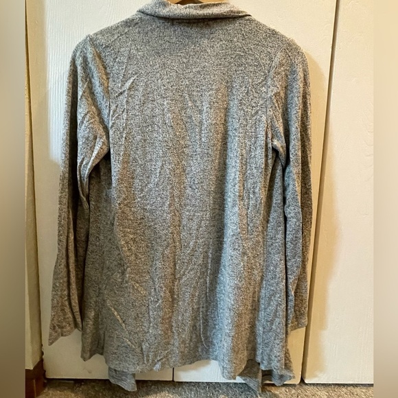 Apt. 9 Gray Asymmetrical Cascading Cardigan Sweater - Picture 4 of 6